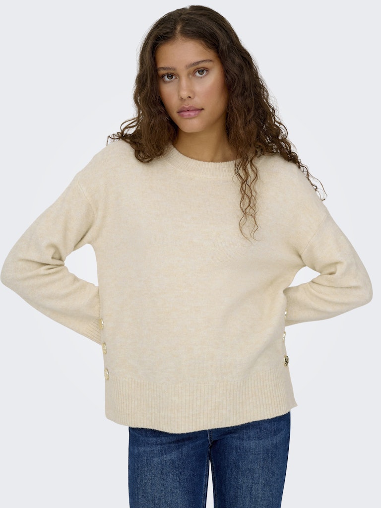 Only Damen Pullover Birch/Melange/G