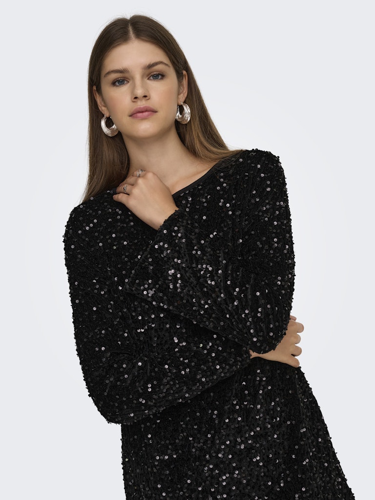 only Damen Kleider Black/Black Seq