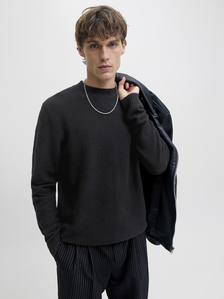 Jack & Jones Herren Polo-Shirts Black/Mock Neck