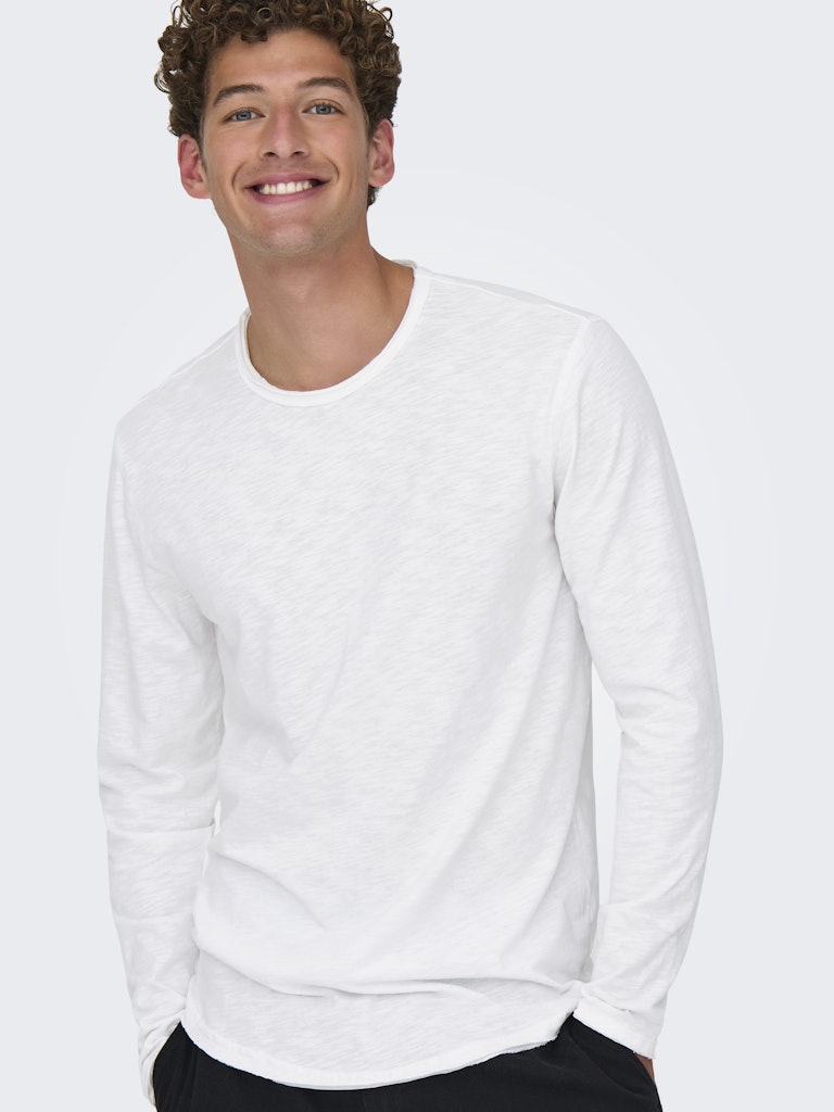 Only & Sons Herren T-Shirts kurz Bright White