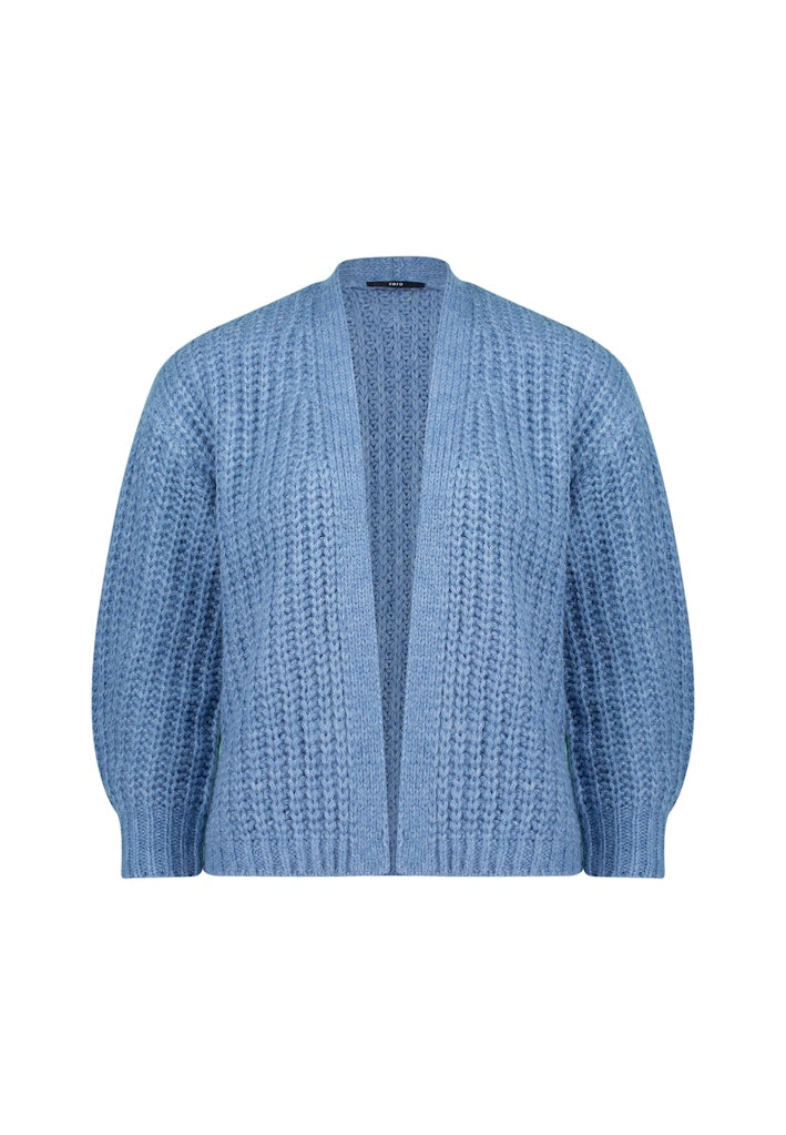 Zero Damen Strickjacken Middle Blue Mel