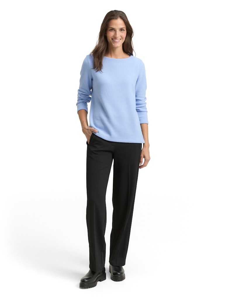 Tom Tailor Damen Sweatshirts Mid Blue Melang