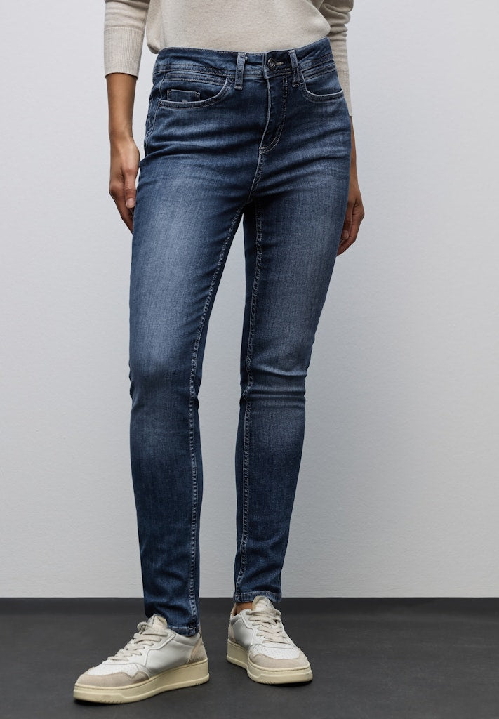 Street One Damen Hosen Dark Blue