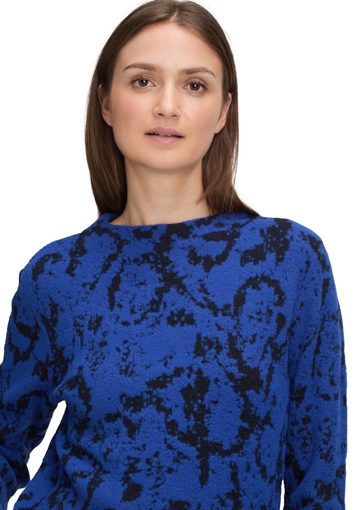 Betty & Co Damen Pullover Blue/Black
