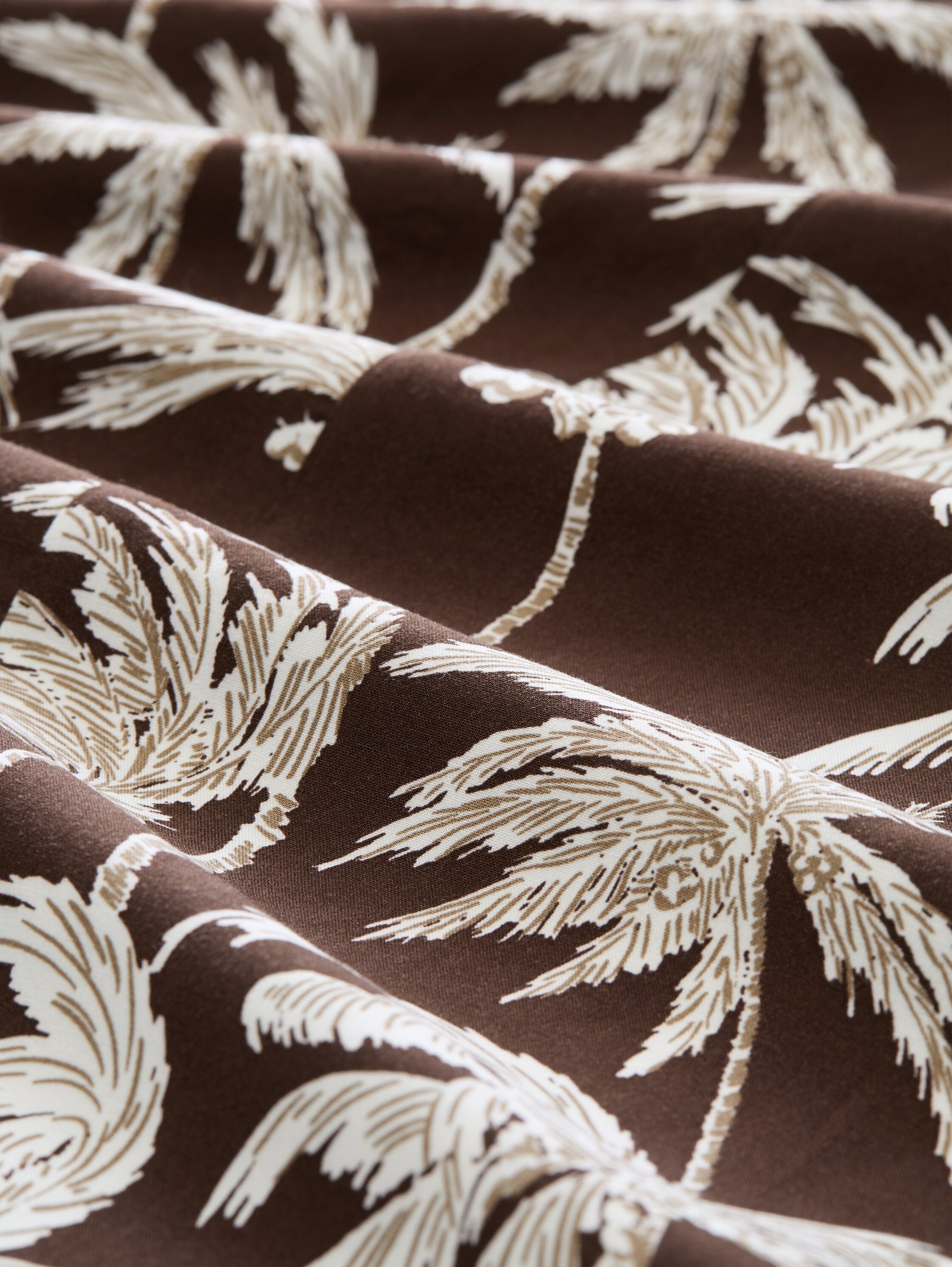 Tom Tailor denim Damen Kleider Brown Palmtree