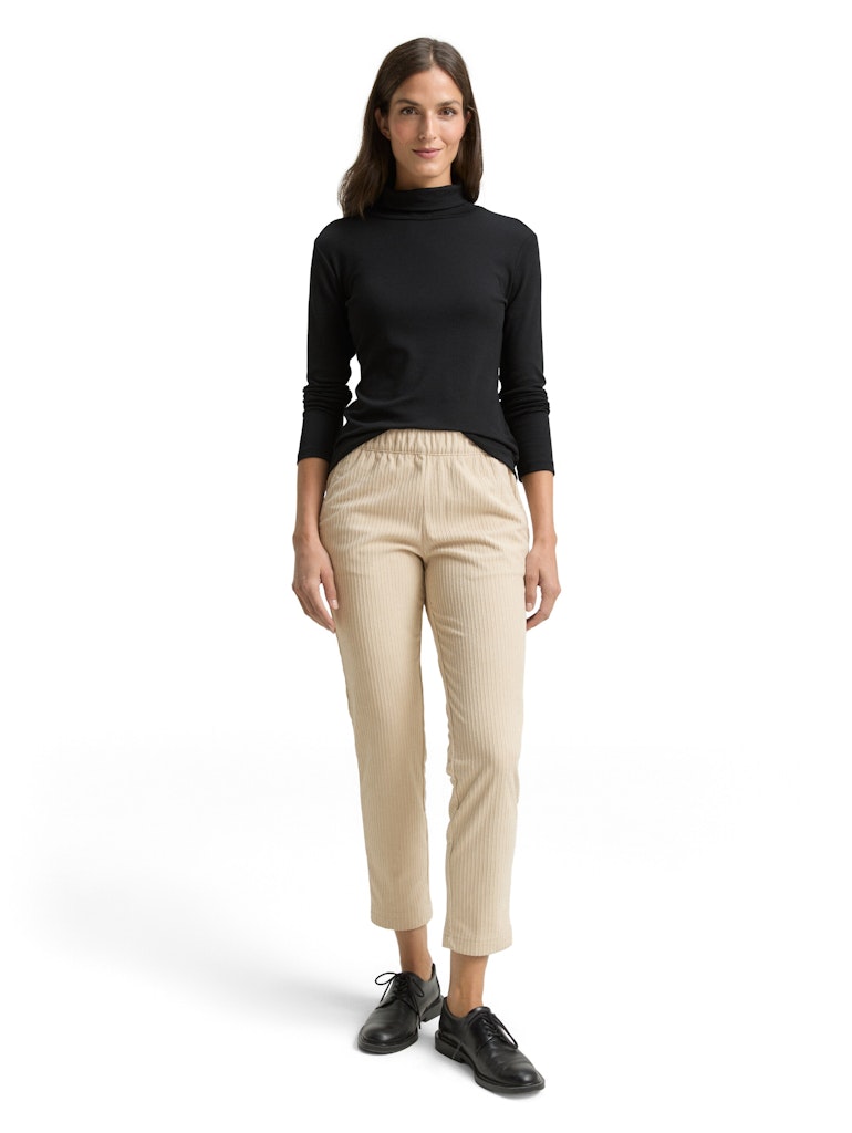 Tom Tailor Damen Hosen Sand Stone Beig