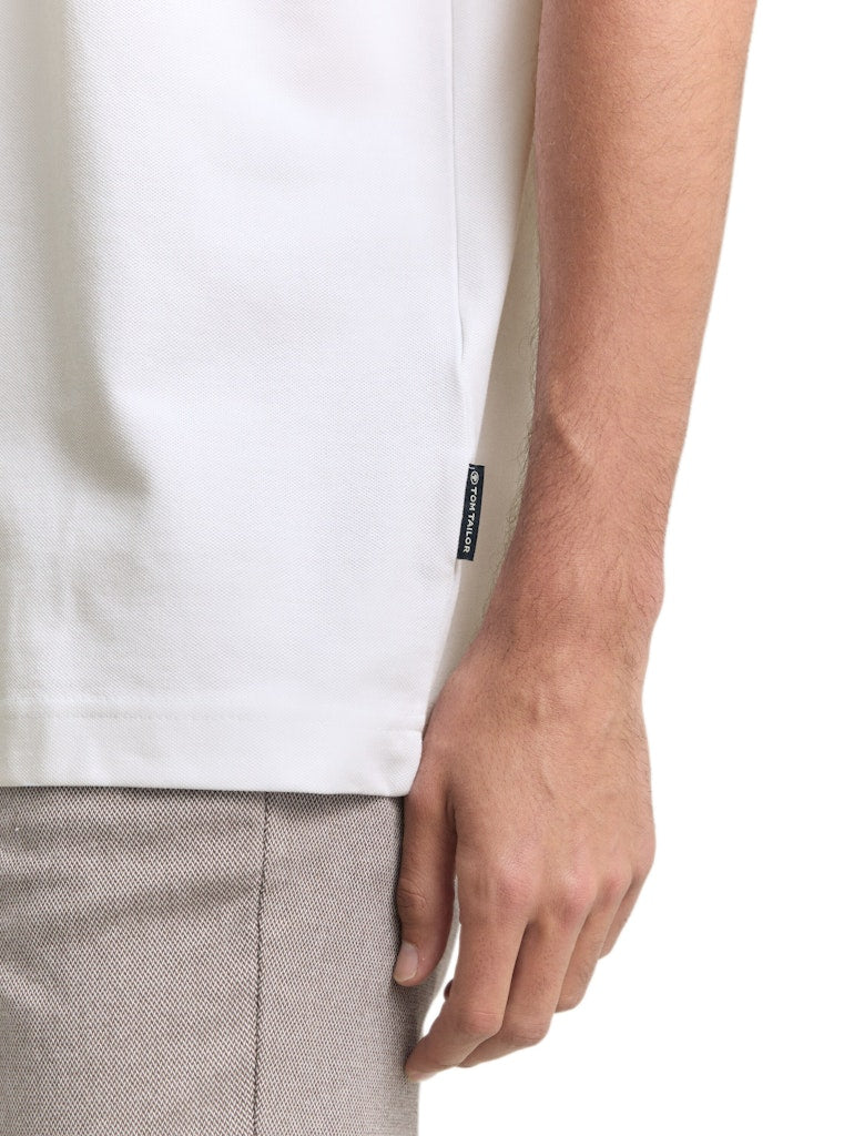Tom Tailor Herren T-Shirts kurz White
