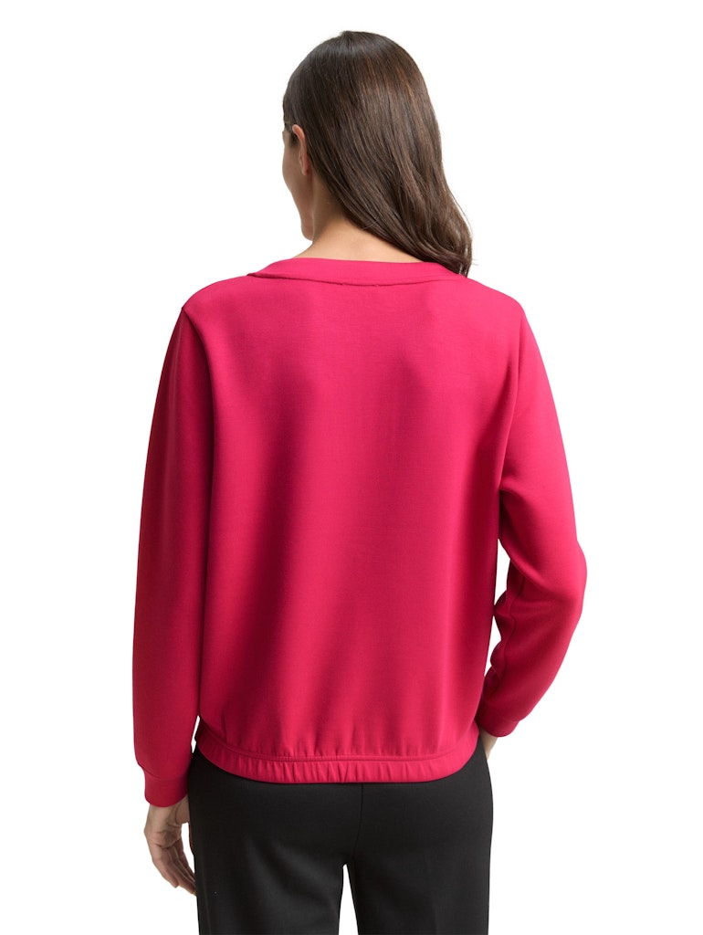 Tom Tailor Damen Sweatshirts Dark Pink