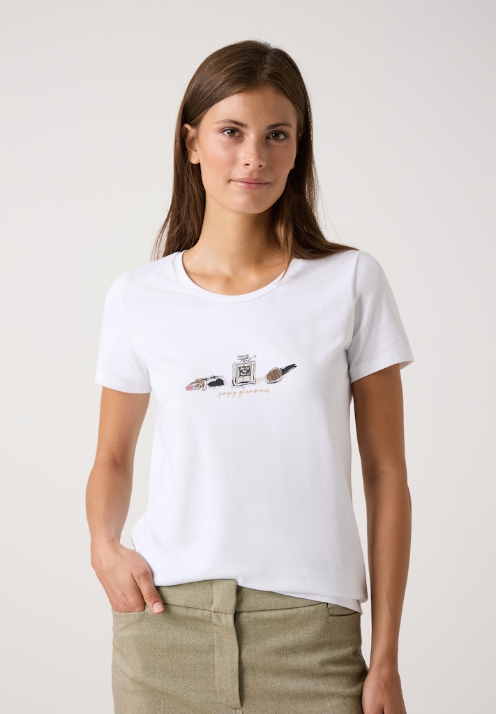 More & More Damen T-Shirts  White
