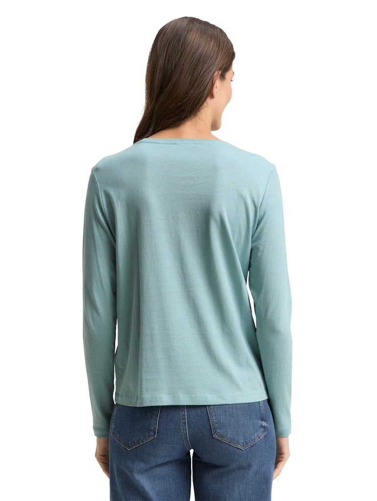 Tom Tailor Damen T-Shirts White Moss