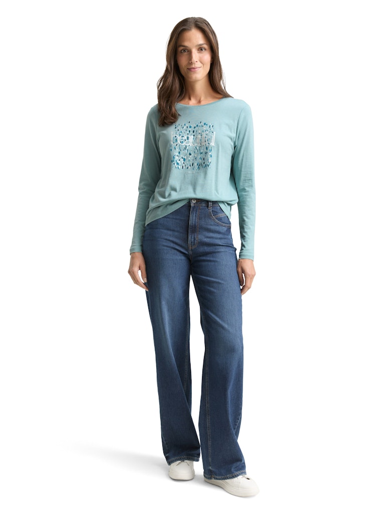 Tom Tailor Damen T-Shirts White Moss