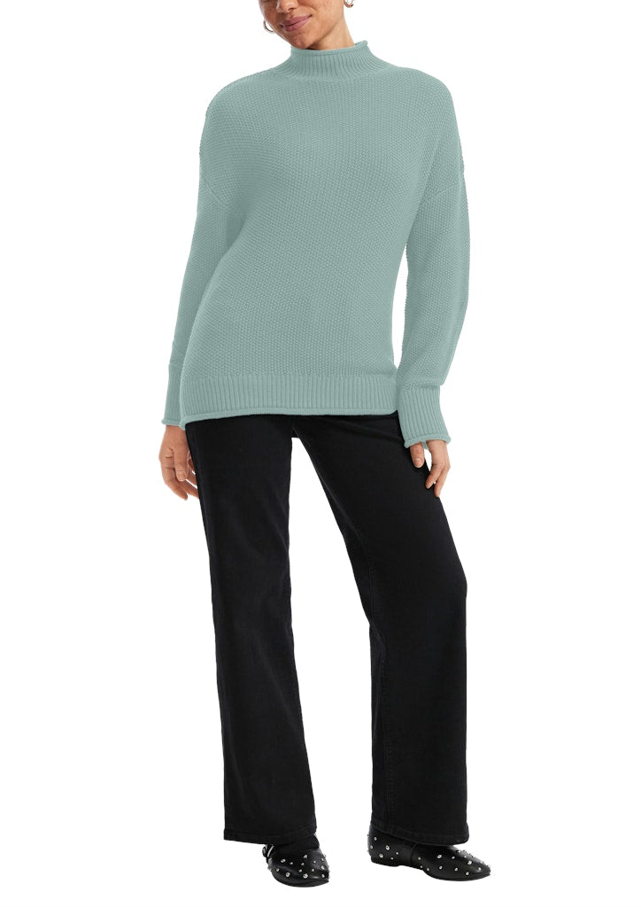 QS by S.Oliver Damen Pullover Blue Green