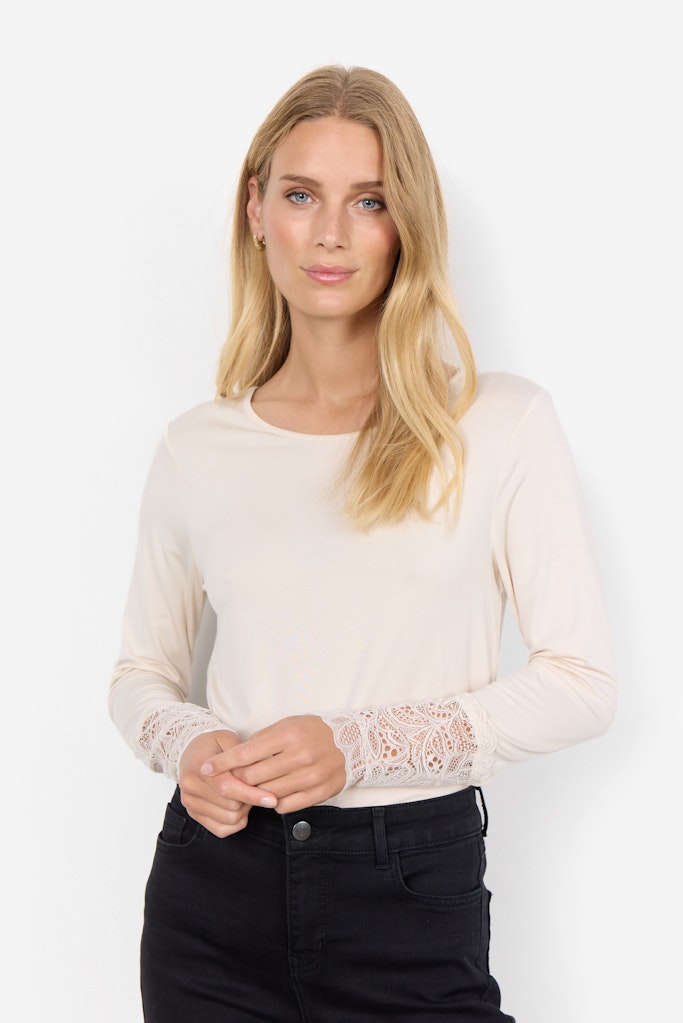 Soya Concept Damen T-Shirts Cream