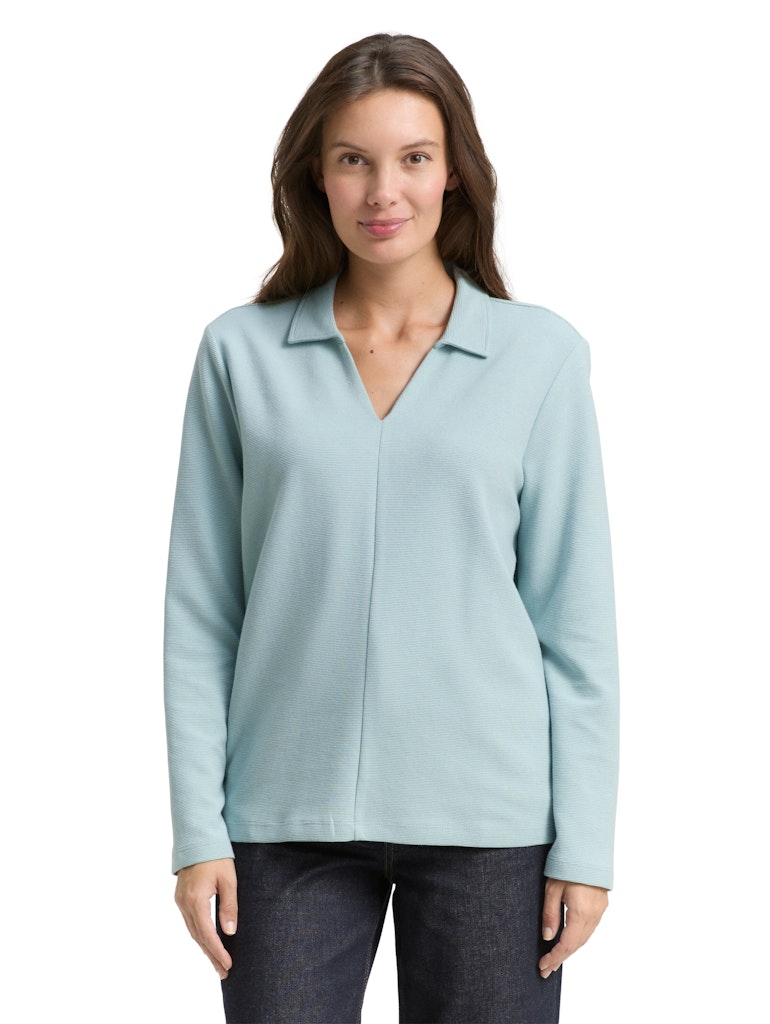 Tom Tailor Damen T-Shirts White Moss