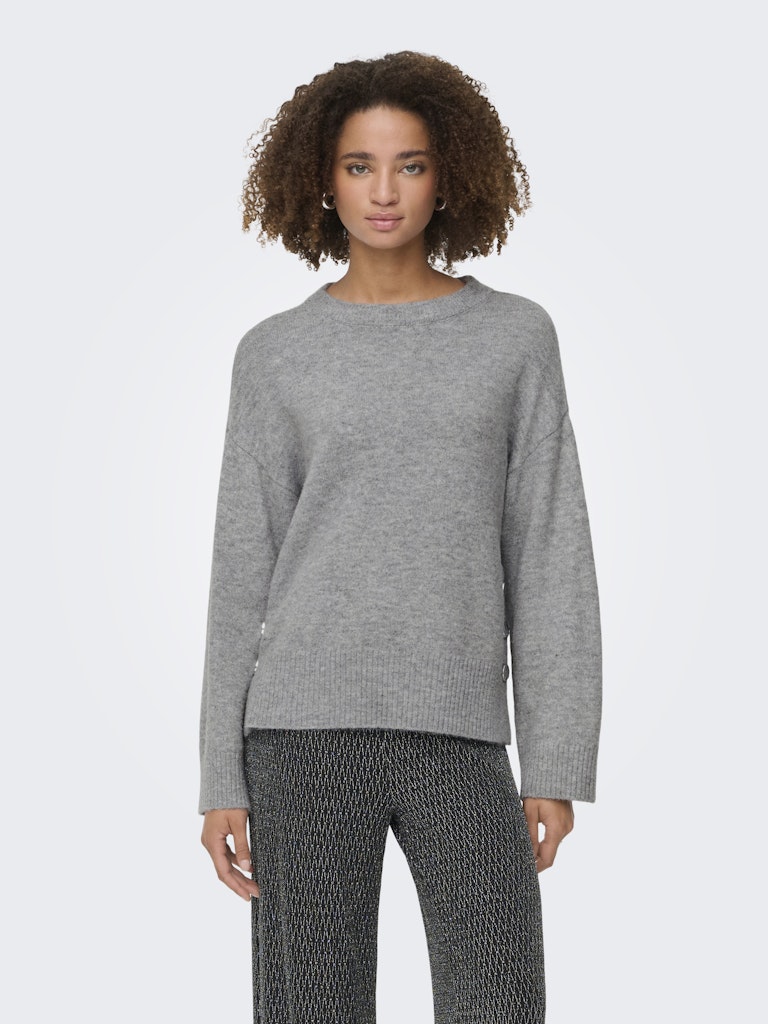 Only Damen Pullover Medium Grey Mel