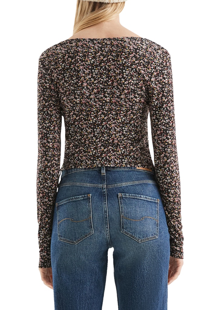 QS by S.Oliver Damen T-Shirts Grey/Black