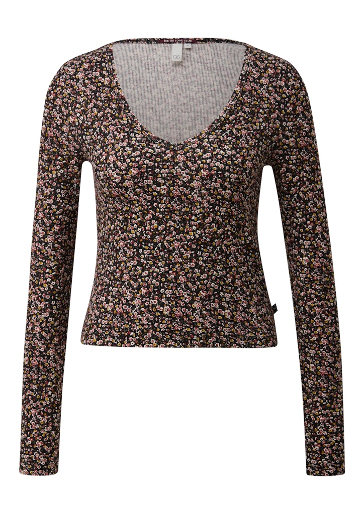 QS by S.Oliver Damen T-Shirts Grey/Black