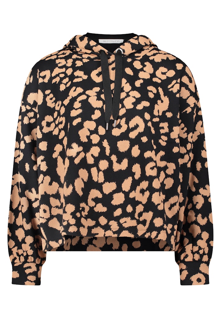 Betty & Co Damen Sweatshirts Black/Camel