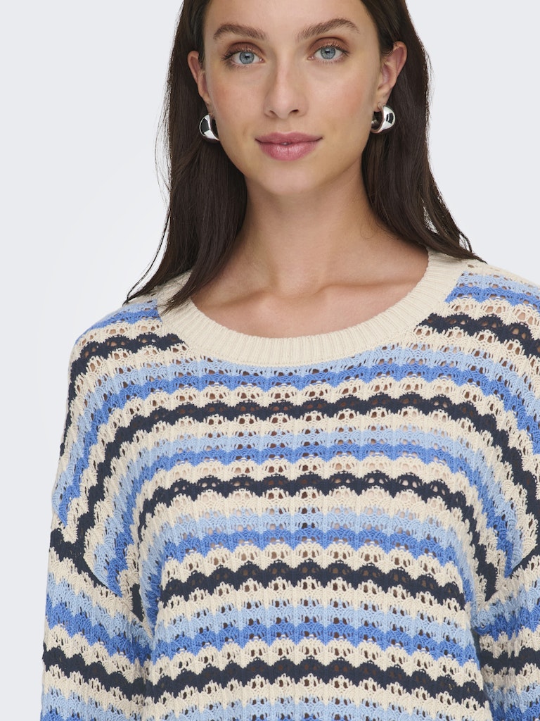 Only Damen Pullover Birch/Ultramari