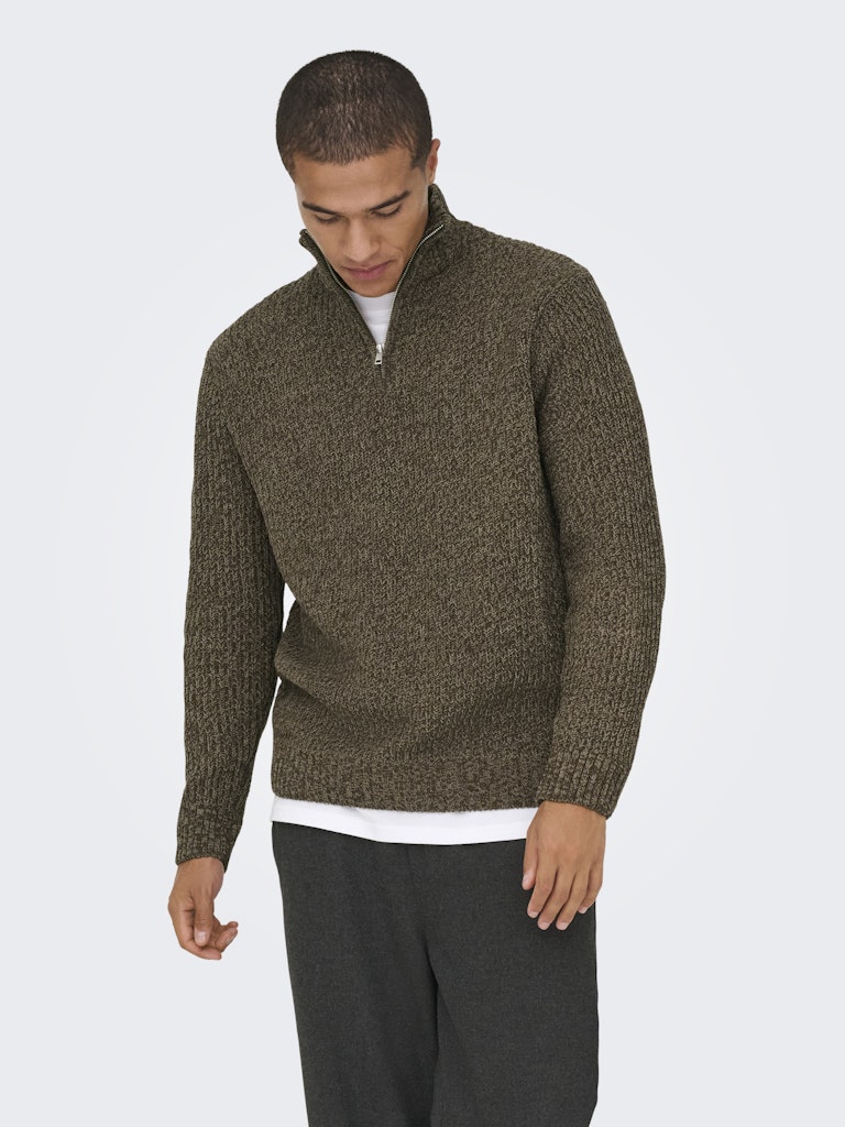 Only & Sons Herren Sweatshirts Walnut/Demitass