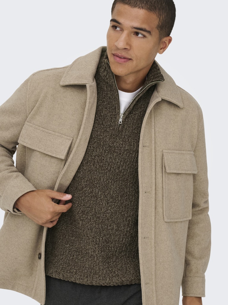 Only & Sons Herren Sweatshirts Walnut/Demitass