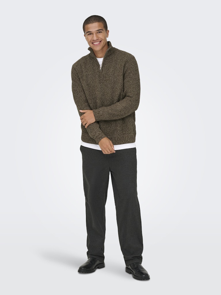 Only & Sons Herren Sweatshirts Walnut/Demitass