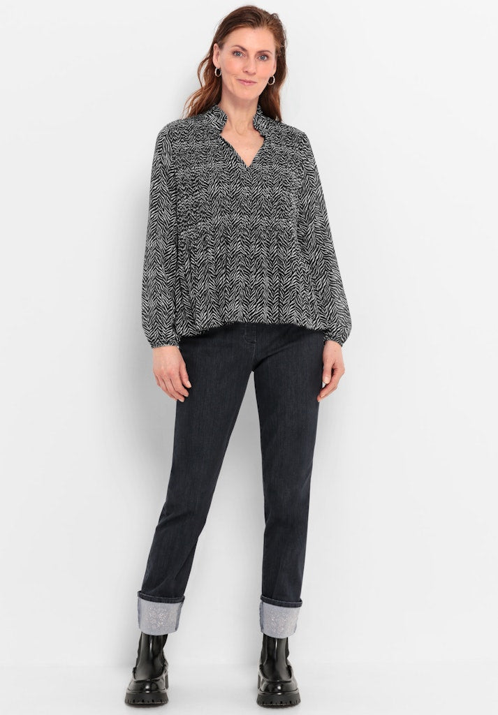 Bianca Damen Blusen Black Mix