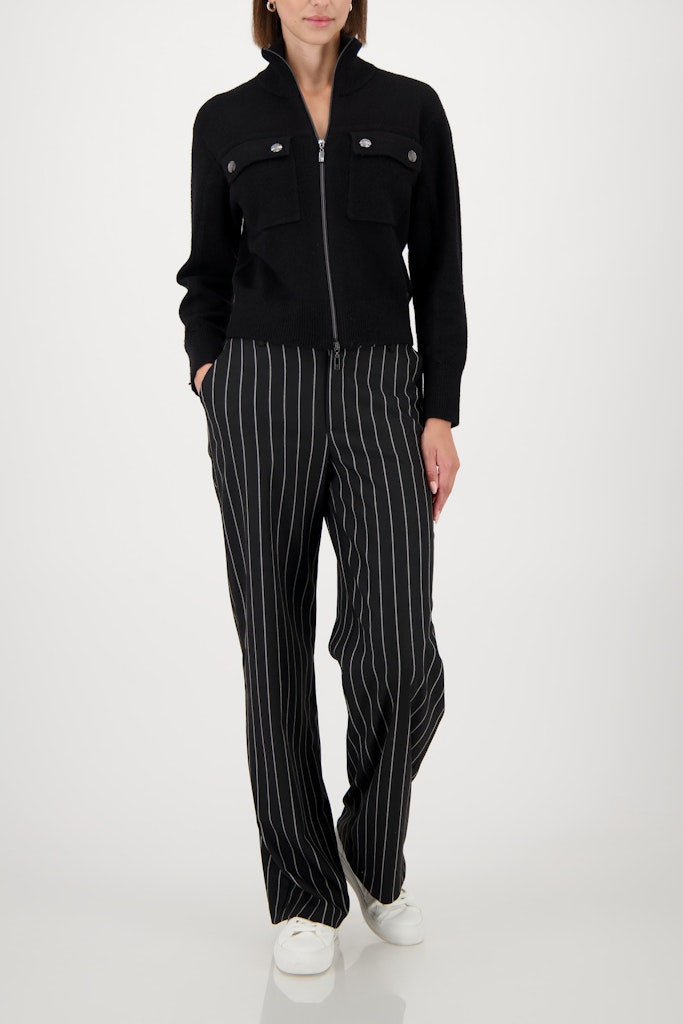 Monari Damen Strickjacken  Schwarz