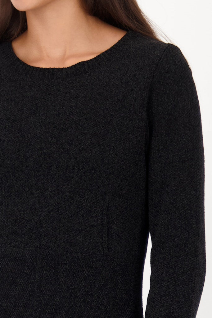 Monari Damen Kleider Schwarz