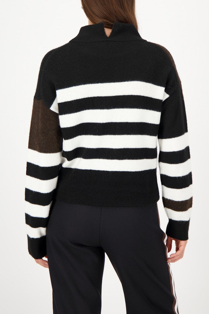 Monari Damen Pullover Schwarz Rin