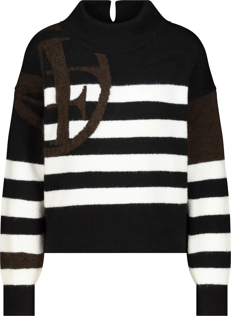 Monari Damen Pullover Schwarz Rin