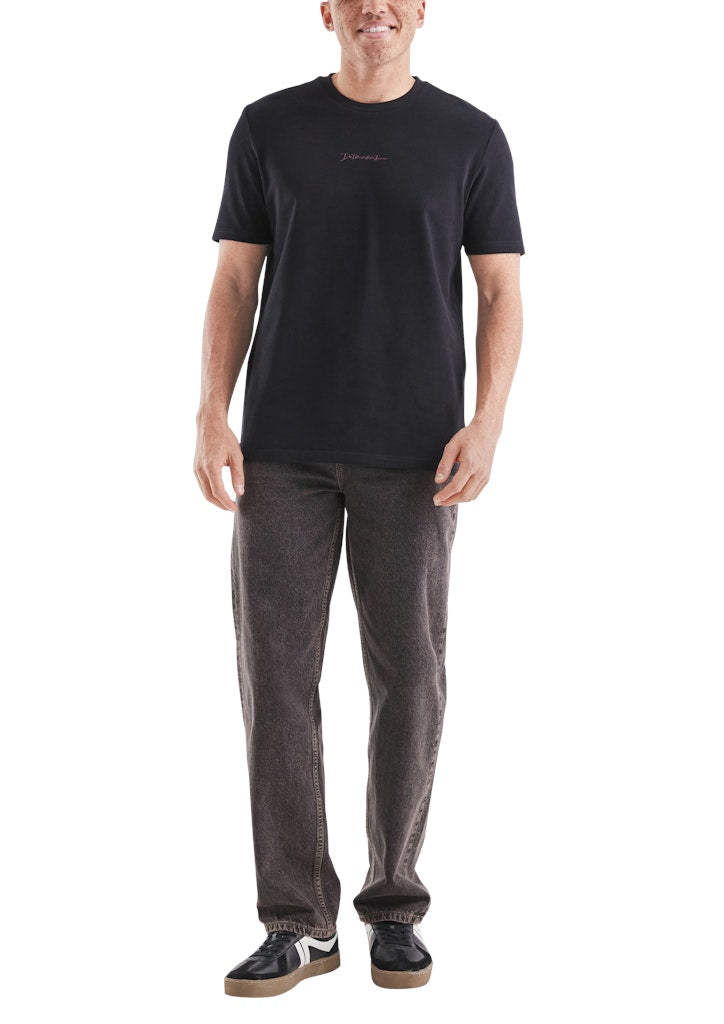 QS by S.Oliver Herren T-Shirts kurz Grey/Black