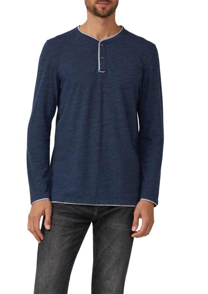 S. Oliver red Herren T-Shirts lang Blue