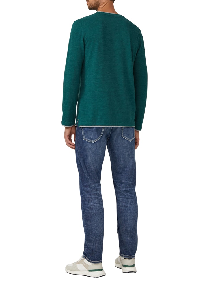 S. Oliver red Herren T-Shirts lang Green