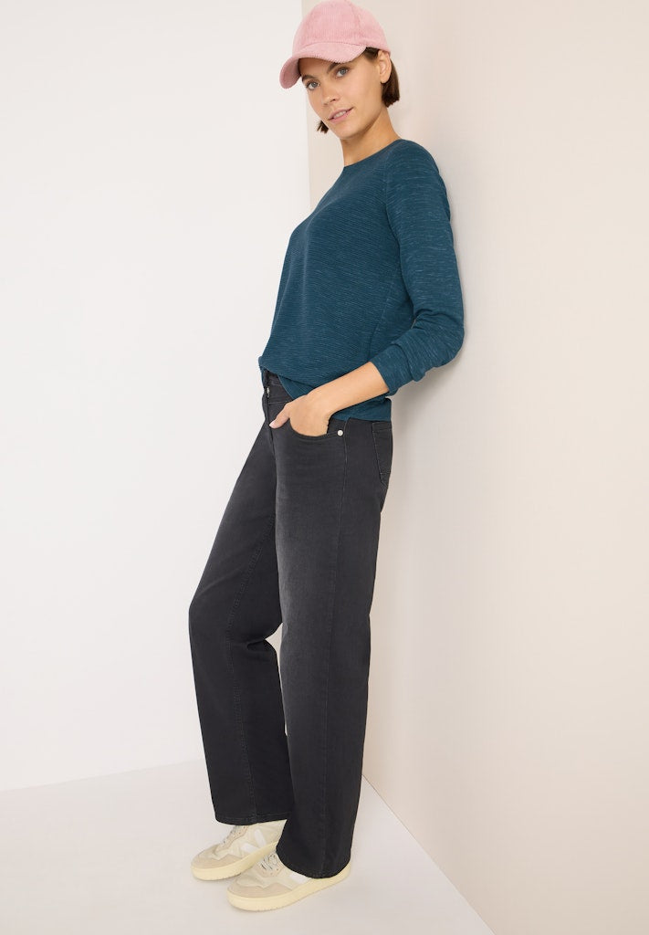 Cecil Damen Pullover Teal Blue