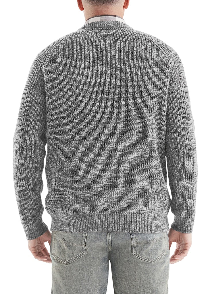QS by S.Oliver Herren Pullover Grey/Black