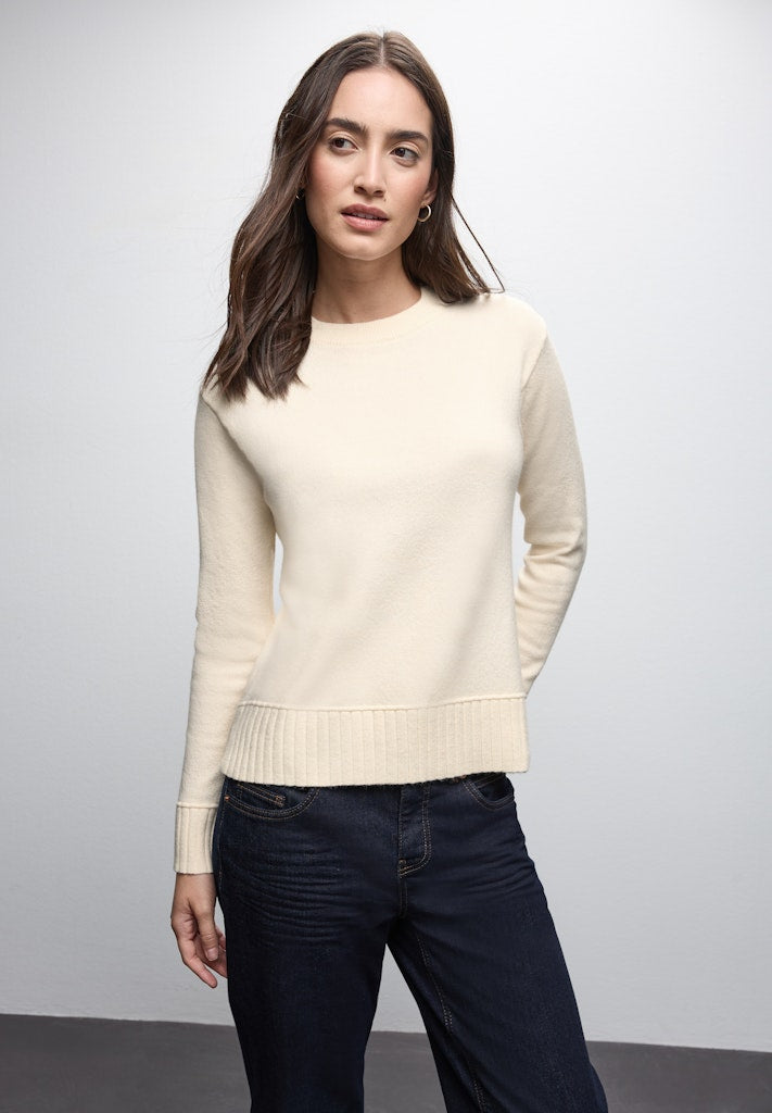 Street One Damen Pullover Soft Beig