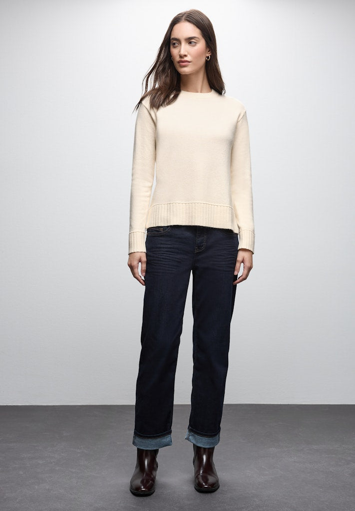 Street One Damen Pullover  Soft Beig