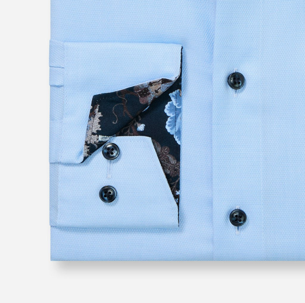 Olymp Herren Hemden lang Bleu