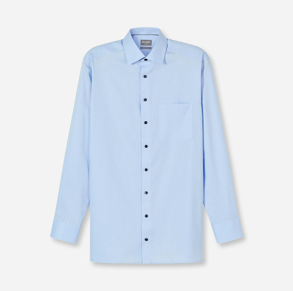 Olymp Herren Hemden lang Bleu