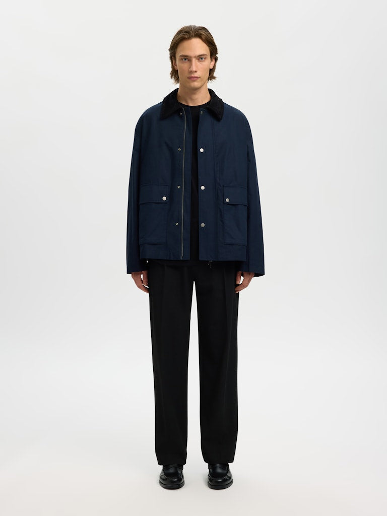 Selected homme Herren T-Shirts kurz Black