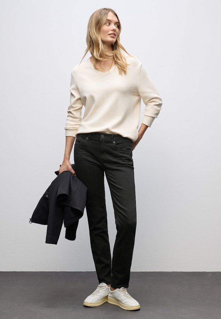 Street One Damen Hosen  Black Cle