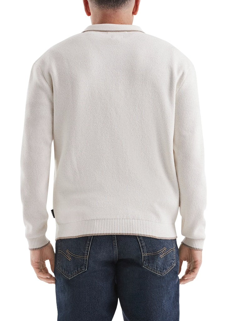 QS by S.Oliver Herren Pullover White