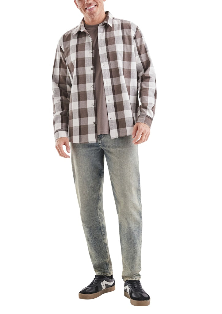 QS by S.Oliver Herren Hemden lang White