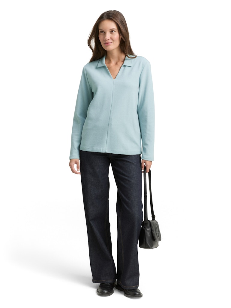 Tom Tailor Damen T-Shirts White Moss