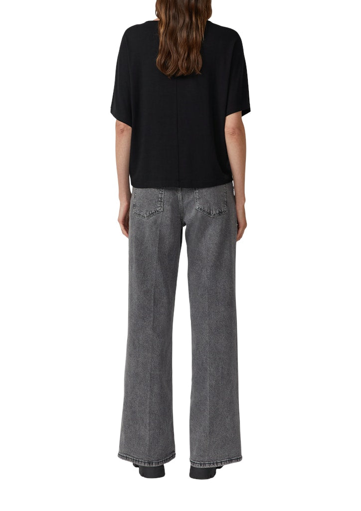 S. Oliver red Damen T-Shirts Grey/Black