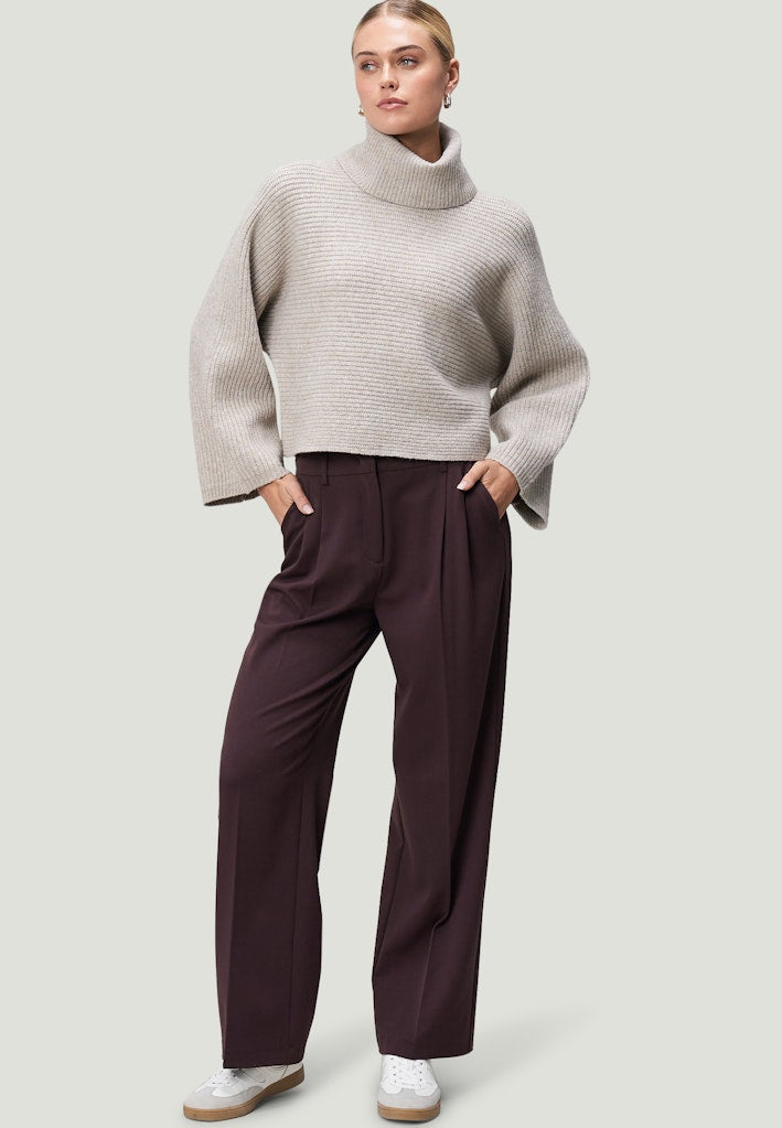 Zero Damen Pullover Beige Melange