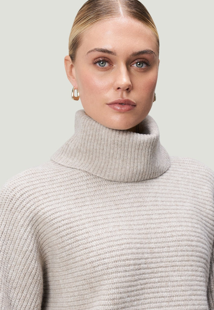 Zero Damen Pullover Beige Melange