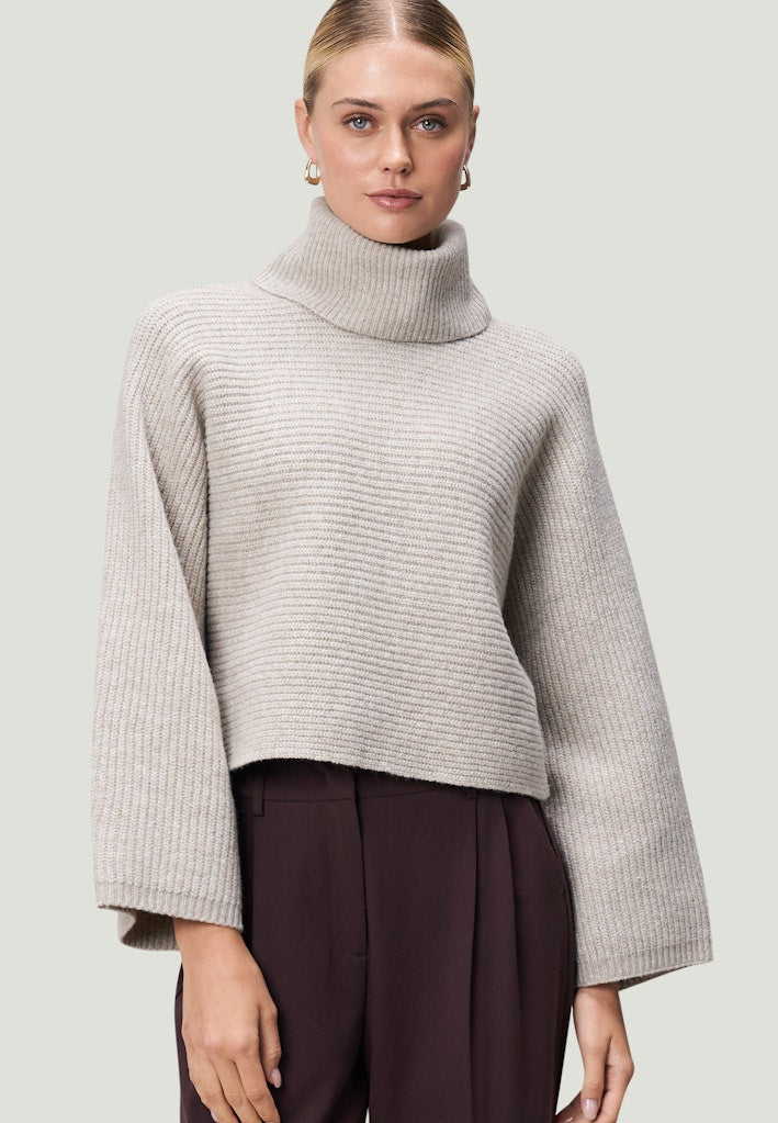 Zero Damen Pullover Beige Melange