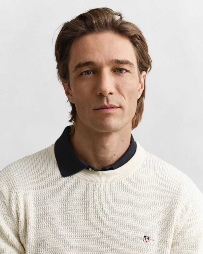 Gant Herren Pullover  Cream